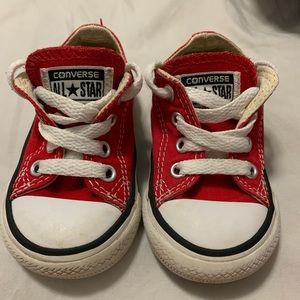 Little Girls Red Converse
